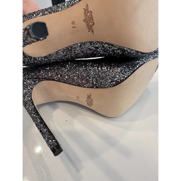 Rachel Roy Shoes - Womens Pewter Glitter Gardner Pumps Heels - Size 7.5 - Picture 11 of 15